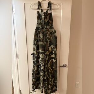 Camo overalls Large